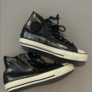 Converse X John Varvatos Snakeskin side zip High Top Sneakers